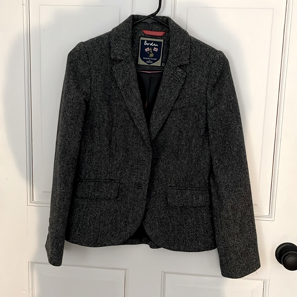 Boden British Tweed Blazer